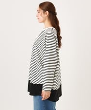 OLECD06099 eur3(エウルキューブ) 【WEB先行販売】【大きいサイズ】ドッキングプルオーバー ホワイト(90)