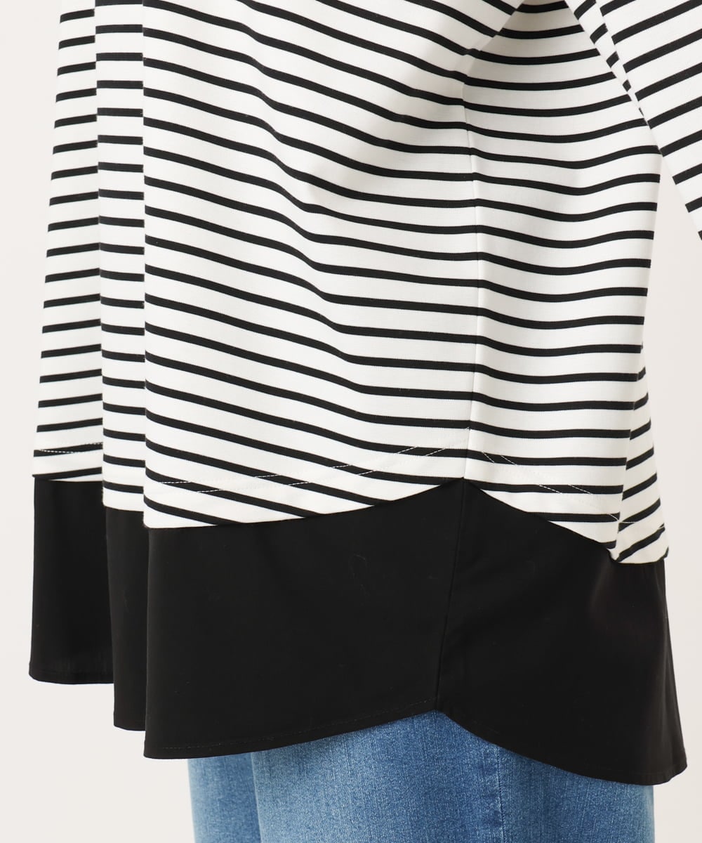 OLECD06099 eur3(エウルキューブ) 【WEB先行販売】【大きいサイズ】ドッキングプルオーバー ホワイト(90)