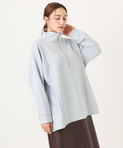 OLECD09099 eur3 【WEB先行販売】【大きいサイズ】ハーフジップダンボールプルオーバー
