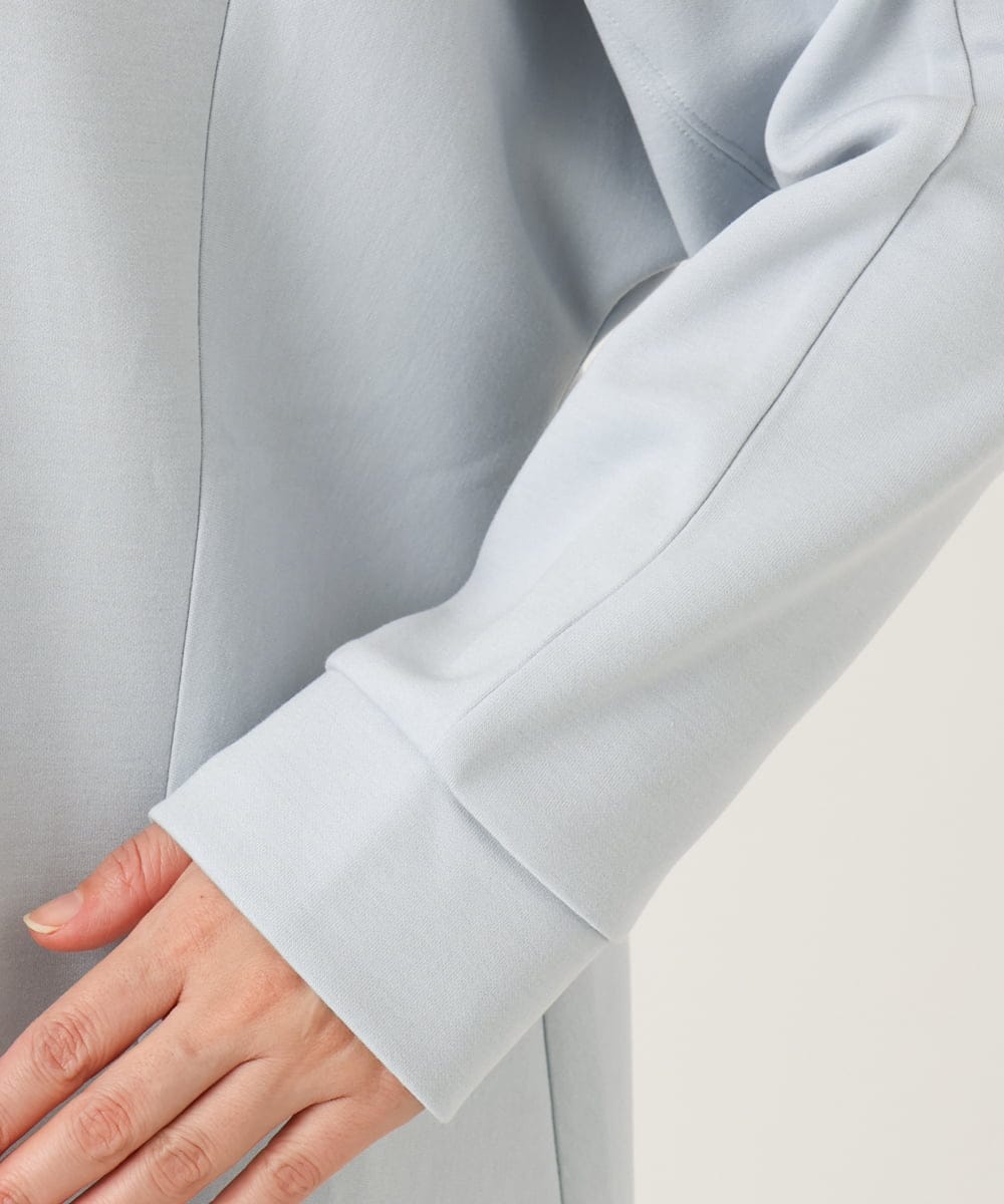 OLECD09099 eur3(エウルキューブ) 【WEB先行販売】【大きいサイズ】ハーフジップダンボールプルオーバー ライトブルー(50)