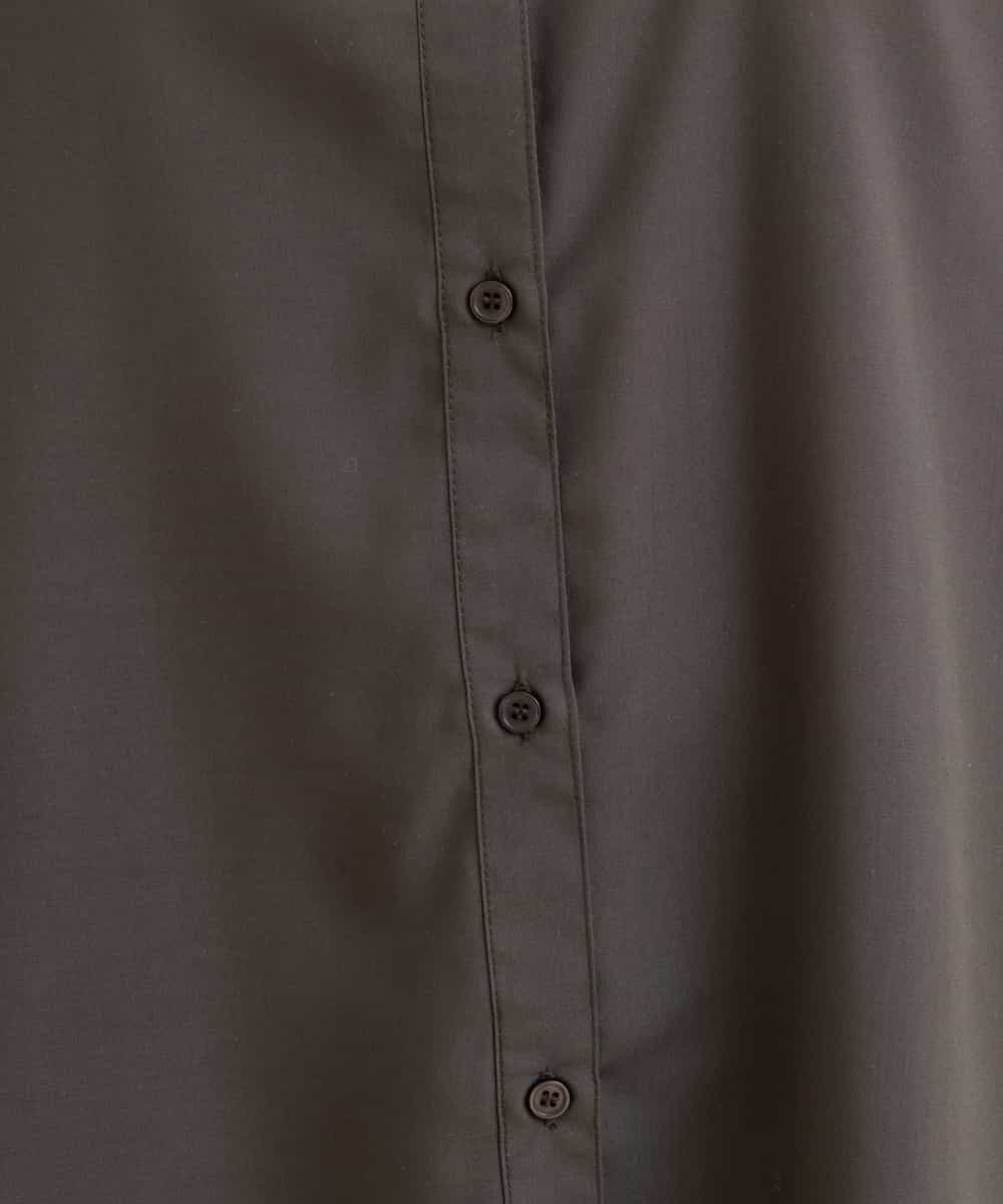 OLECP15080 eur3(エウルキューブ) 【大きいサイズ/a.v.v×eur3】バンドカラーシャツチュニック ダークグレー(93)