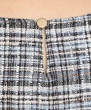 OLECS02090 eur3(エウルキューブ) 【大きいサイズ】ツイードコンビチュニック ネイビー(57)