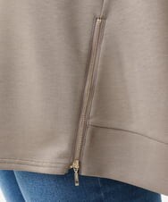 OLECV21099 eur3(エウルキューブ) 【大きいサイズ】ダンボールジップチュニック カーキ(36)