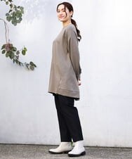 OLECV21099 eur3(エウルキューブ) 【大きいサイズ】ダンボールジップチュニック カーキ(36)