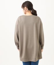 OLECV21099 eur3(エウルキューブ) 【大きいサイズ】ダンボールジップチュニック カーキ(36)