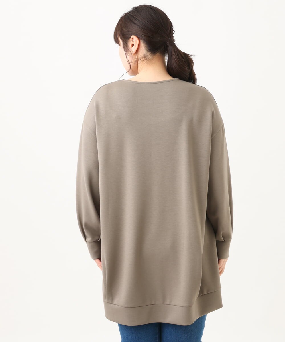 OLECV21099 eur3(エウルキューブ) 【大きいサイズ】ダンボールジップチュニック カーキ(36)