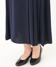 OLEDA06179 eur3(エウルキューブ) 【大きいサイズ/11号サイズあり】プリーツタックワンピース ネイビー(57)