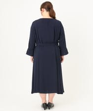 OLEDA06179 eur3(エウルキューブ) 【大きいサイズ/11号サイズあり】プリーツタックワンピース ネイビー(57)