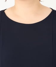 OLEDA06179 eur3(エウルキューブ) 【大きいサイズ/11号サイズあり】プリーツタックワンピース ネイビー(57)