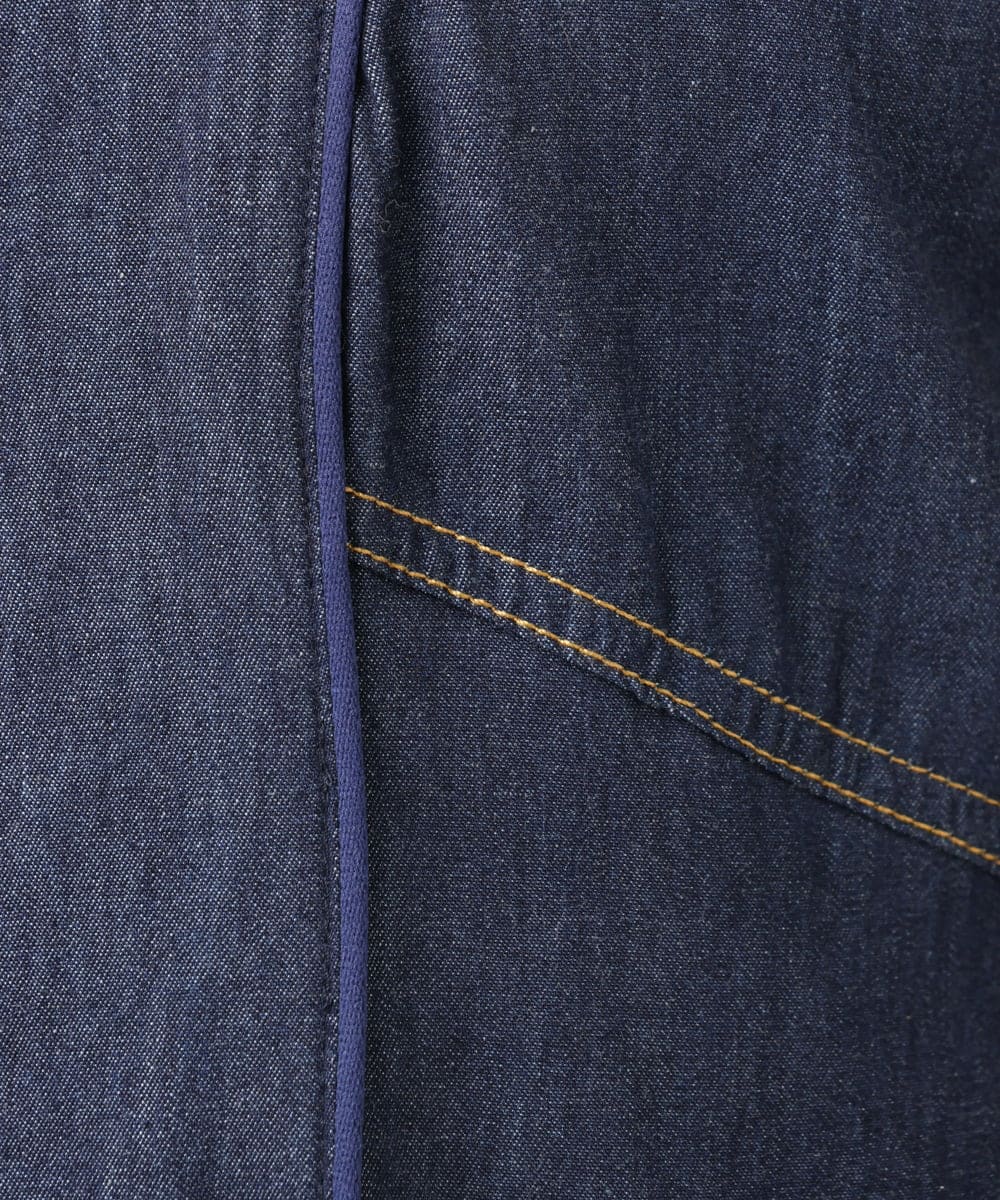 OLEDA10149 eur3(エウルキューブ) 【大きいサイズ】パイピングワンピース ネイビー(57)