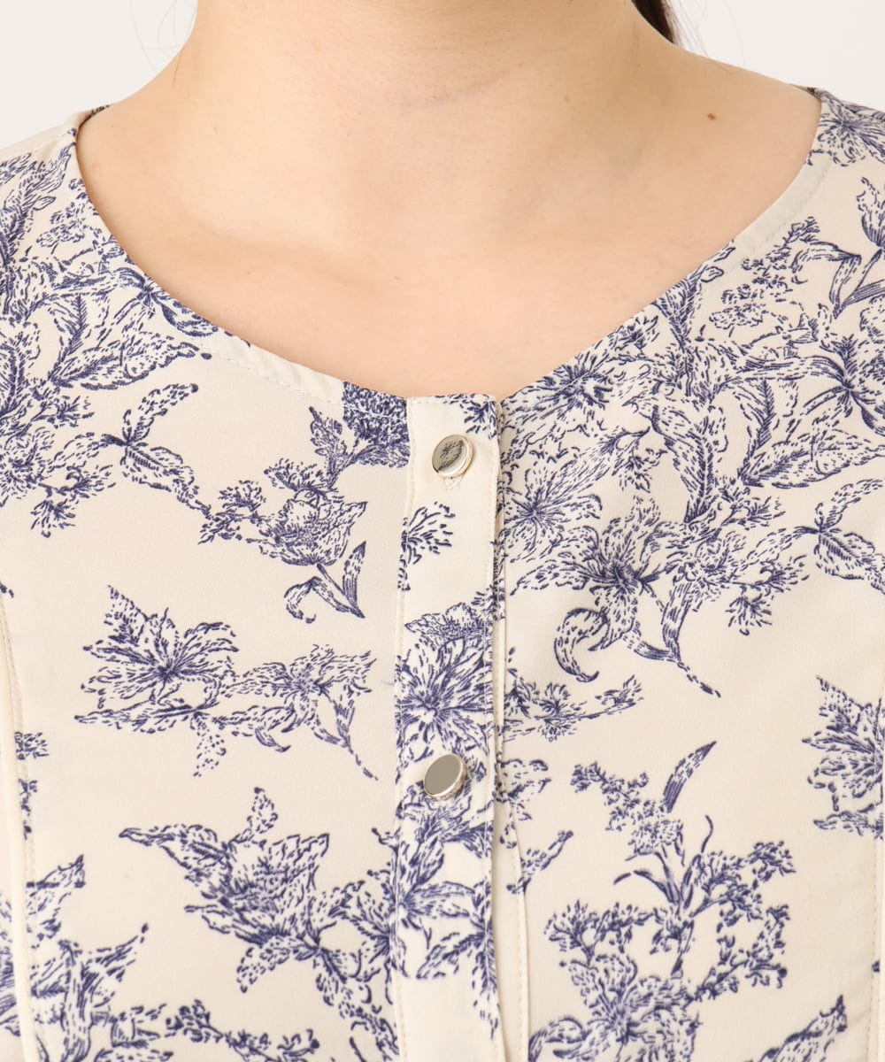 OLEDA10149 eur3(エウルキューブ) 【大きいサイズ】パイピングワンピース ベージュ(82)