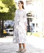 OLEDA10149 eur3(エウルキューブ) 【大きいサイズ】パイピングワンピース ベージュ(82)
