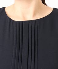 OLEDD05189 eur3(エウルキューブ) 【大きいサイズ】フロントプリーツワンピース ネイビー(57)