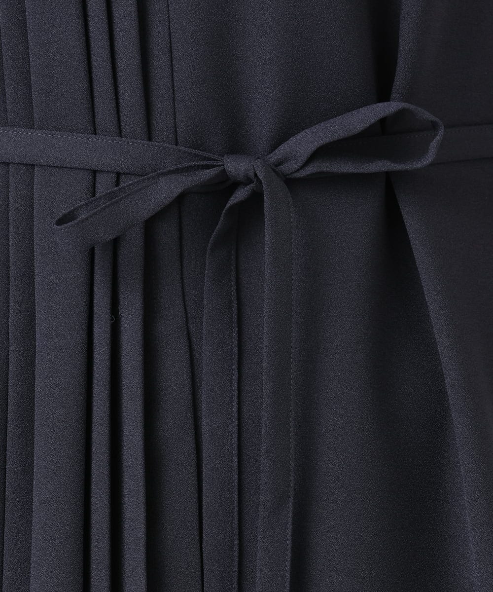 OLEDD05189 eur3(エウルキューブ) 【大きいサイズ】フロントプリーツワンピース ネイビー(57)