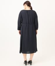 OLEDD05189 eur3(エウルキューブ) 【大きいサイズ】フロントプリーツワンピース ネイビー(57)