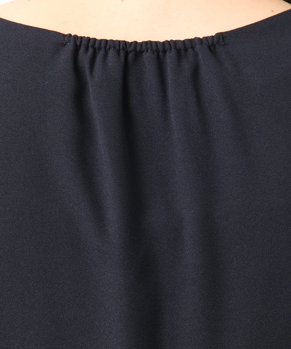 OLEDD05189 eur3(エウルキューブ) 【大きいサイズ】フロントプリーツワンピース ネイビー(57)