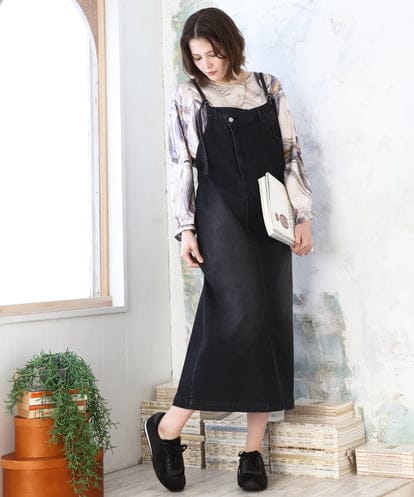 OLEDD08129 eur3 【WEB先行販売】【大きいサイズ】デニムジャンパースカート