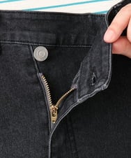 OLEDD08129 eur3(エウルキューブ) 【大きいサイズ】デニムジャンパースカート ブラック(94)