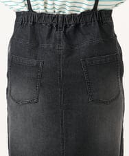 OLEDD08129 eur3(エウルキューブ) 【大きいサイズ】デニムジャンパースカート ブラック(94)