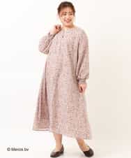 OLEDM05100 eur3(エウルキューブ) 【miffy×eur3】【大きいサイズ】ミッフィープリントワンピース ピンク(01)