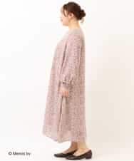 OLEDM05100 eur3(エウルキューブ) 【miffy×eur3】【大きいサイズ】ミッフィープリントワンピース ピンク(01)