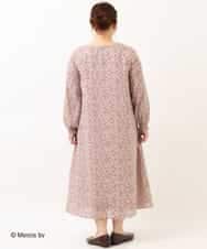 OLEDM05100 eur3(エウルキューブ) 【miffy×eur3】【大きいサイズ】ミッフィープリントワンピース ピンク(01)