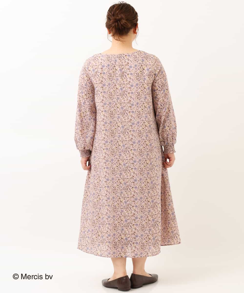 OLEDM05100 eur3(エウルキューブ) 【miffy×eur3】【大きいサイズ】ミッフィープリントワンピース ピンク(01)