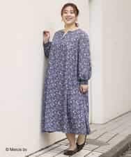 OLEDM05100 eur3(エウルキューブ) 【miffy×eur3】【大きいサイズ】ミッフィープリントワンピース ネイビー(57)