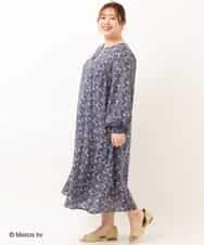 OLEDM05100 eur3(エウルキューブ) 【miffy×eur3】【大きいサイズ】ミッフィープリントワンピース ネイビー(57)