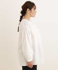 OLEDP02090 eur3(エウルキューブ) 【大きいサイズ】2WAYレース襟付きブラウス アイボリー(80)