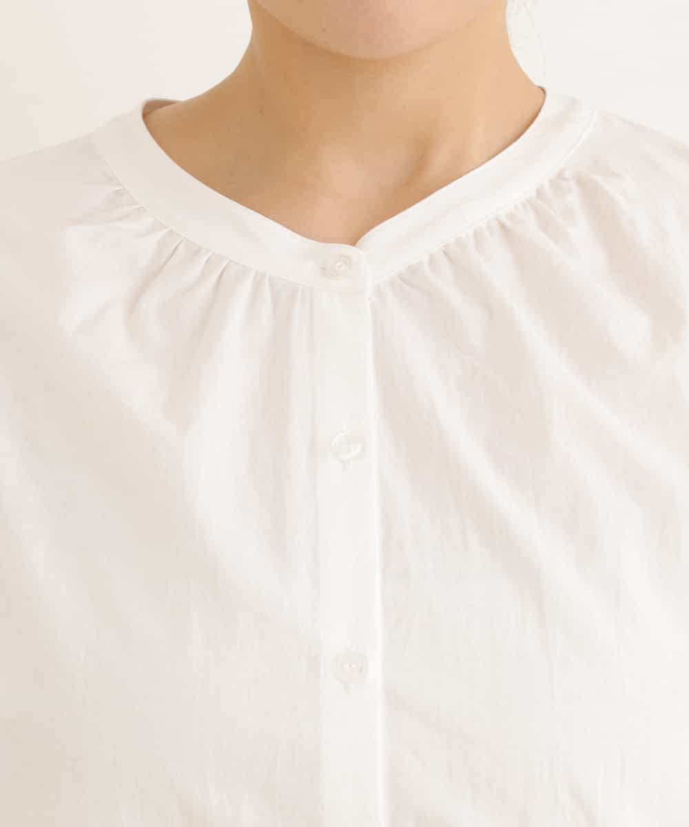 OLEDP02090 eur3(エウルキューブ) 【大きいサイズ】2WAYレース襟付きブラウス アイボリー(80)