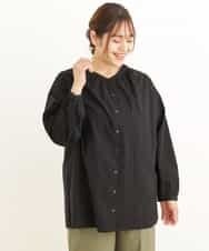 OLEDP02090 eur3(エウルキューブ) 【大きいサイズ】2WAYレース襟付きブラウス ブラック(94)