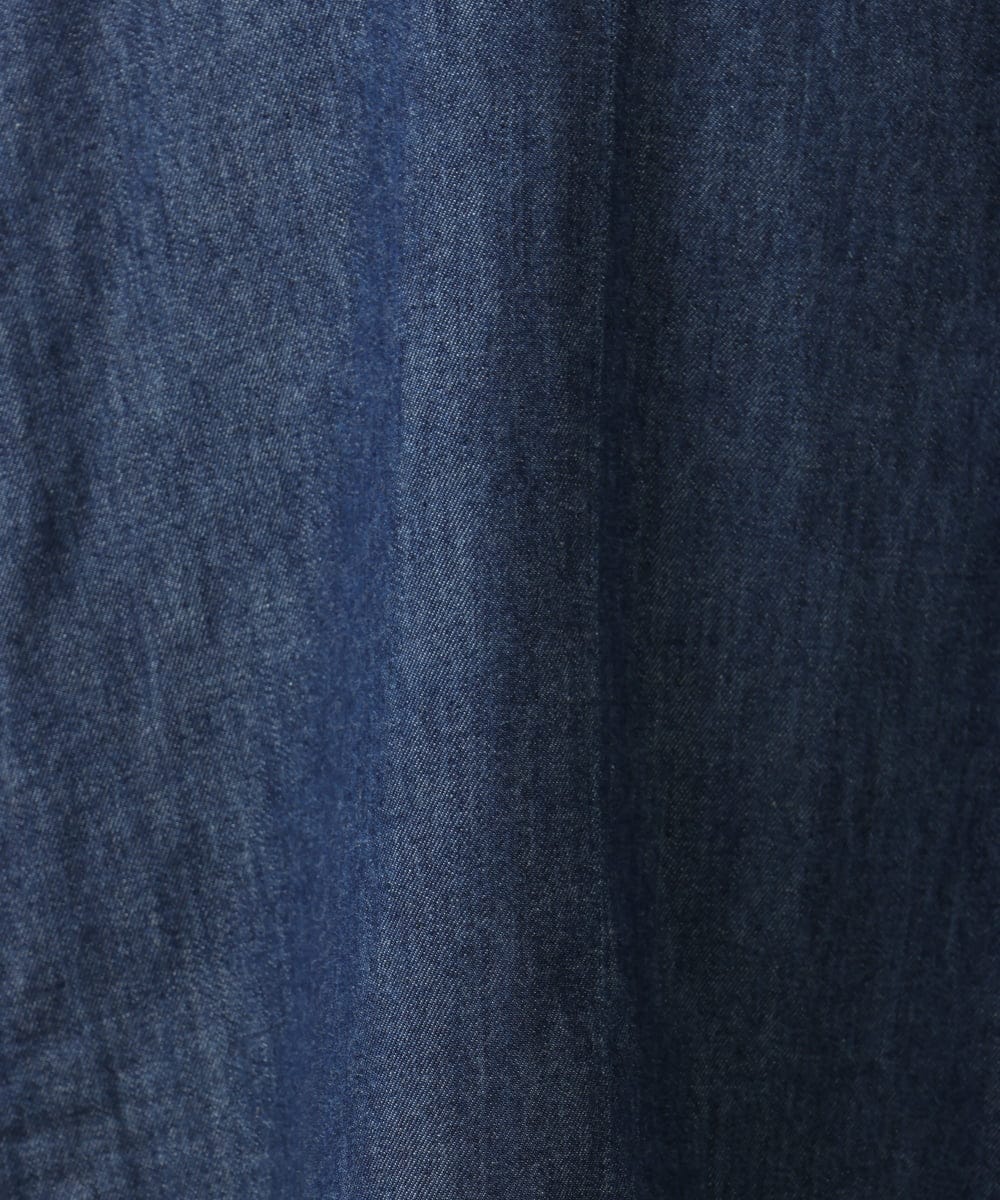 OLEEA15099 eur3(エウルキューブ) 【大きいサイズ】ジップデニムチュニック ネイビー(57)