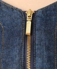 OLEEA15099 eur3(エウルキューブ) 【大きいサイズ】ジップデニムチュニック ネイビー(57)