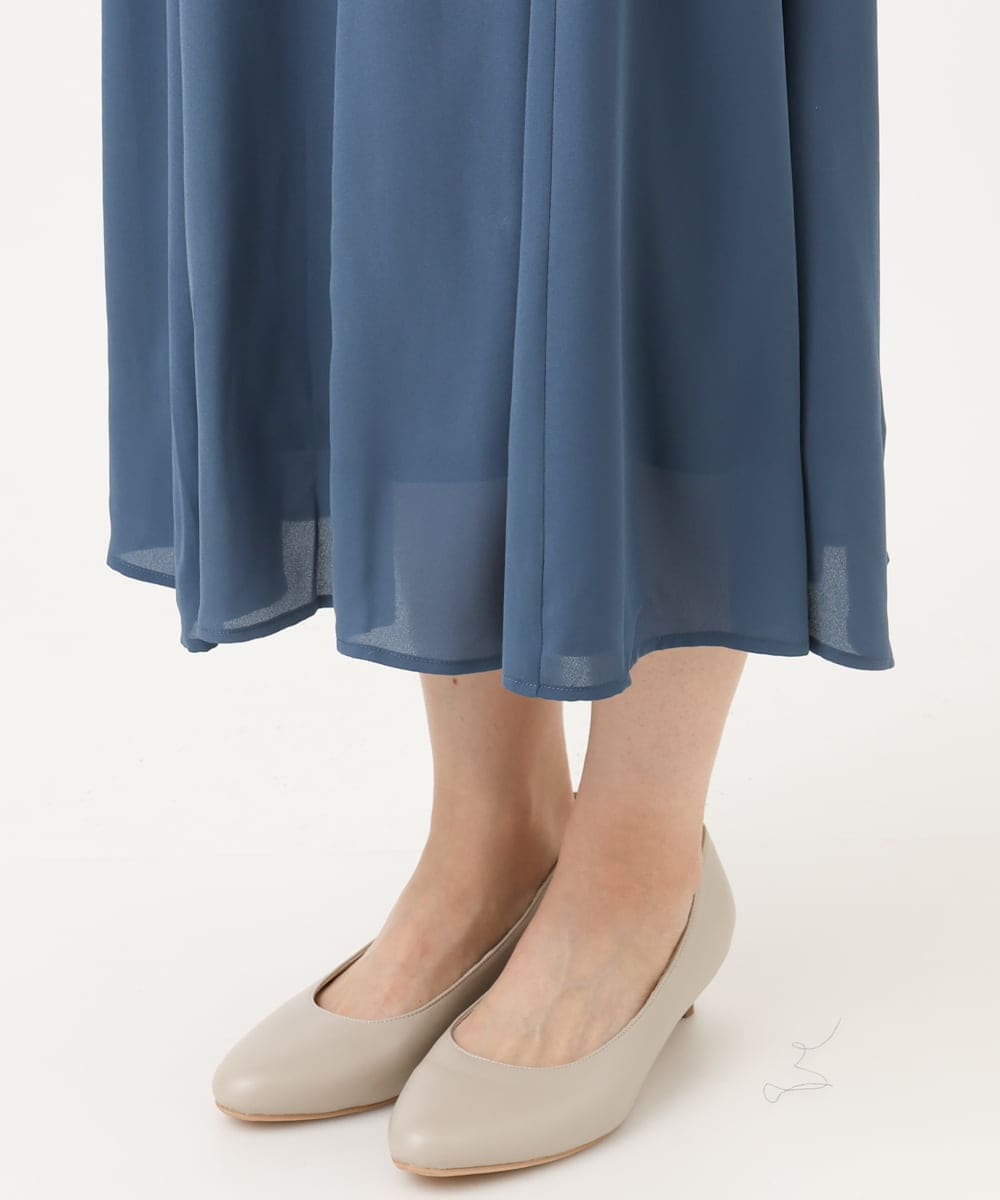 OLEED11239 eur3(エウルキューブ) 【大きいサイズ】2wayレースボレロセットワンピース ブルー