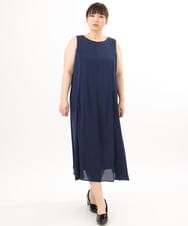 OLEED11239 eur3(エウルキューブ) 【大きいサイズ】2wayレースボレロセットワンピース ネイビー