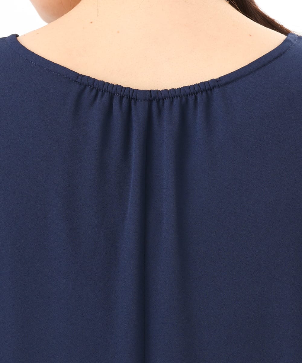 OLEED11239 eur3(エウルキューブ) 【大きいサイズ】2wayレースボレロセットワンピース ネイビー