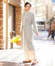 OLEEP11090 eur3(エウルキューブ) 【TV着用】【大きいサイズ/11号サイズあり】シフォンフラワープリントワンピース グリーン(30)