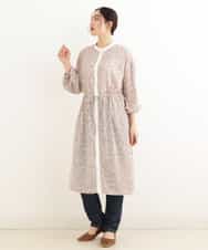 OLEEP11090 eur3(エウルキューブ) 【TV着用】【大きいサイズ/11号サイズあり】シフォンフラワープリントワンピース ベージュ(82)