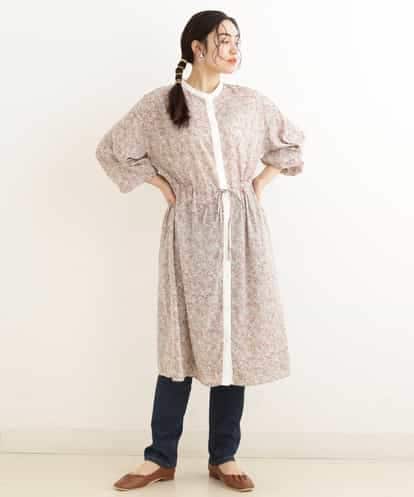 OLEEP11090 eur3 【TV着用】【大きいサイズ/11号サイズあり】シフォンフラワープリントワンピース