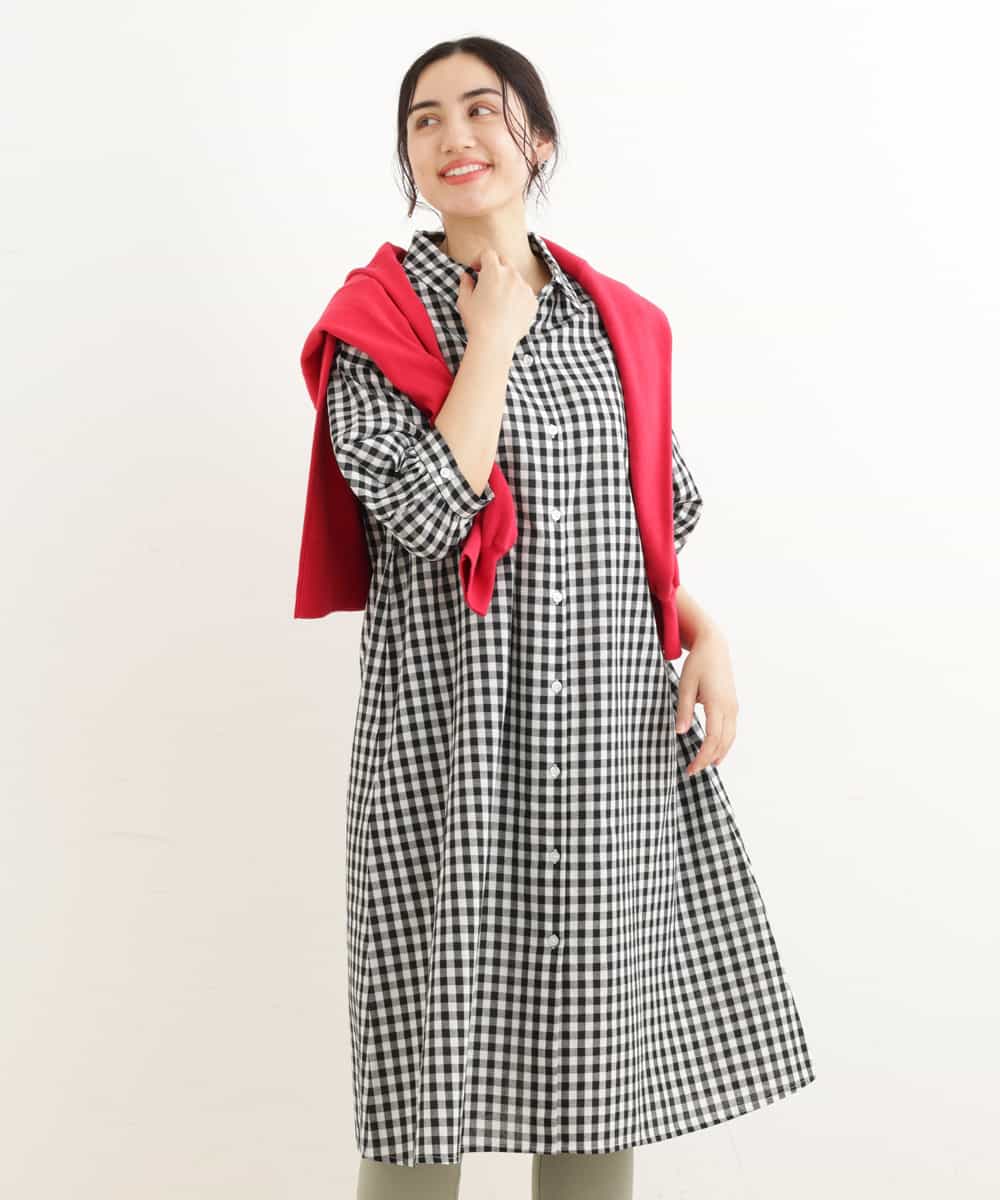 Web先行販売 大きいサイズ 11号サイズあり ギンガムチェックシャツワンピース ワンピース Eur3 エウルキューブ イトキンオンラインストア Web先行販売 大きいサイズ 11号サイズあり ギンガムチェックシャツワンピース ワンピース Eur3 エウルキューブ イトキンオンラインストア