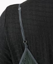 OLEFA01099 eur3(エウルキューブ) 【大きいサイズ】レースキャミワンピース ダークグレー(93)