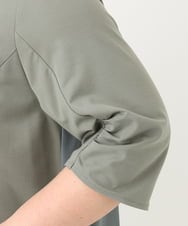 OLEFA19169 eur3(エウルキューブ) 【大きいサイズ】バックプリーツワンピース カーキ(36)