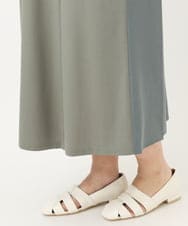 OLEFA19169 eur3(エウルキューブ) 【大きいサイズ】バックプリーツワンピース カーキ(36)
