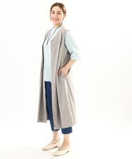 OLEFA20129 eur3(エウルキューブ) 【大きいサイズ/2WAY】Vネックワンピース グレー(92)