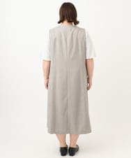 OLEFA20129 eur3(エウルキューブ) 【大きいサイズ/2WAY】Vネックワンピース グレー(92)