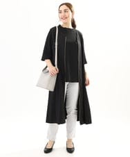 OLEFA20129 eur3(エウルキューブ) 【大きいサイズ/2WAY】Vネックワンピース ブラック(94)