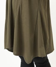 OLEFA21089 eur3(エウルキューブ) 【大きいサイズ】フレアジャージーチュニック カーキ(36)