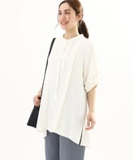 OLEFA35089 eur3(エウルキューブ) 【大きいサイズ】ポーラ2WAYブラウス ホワイト(90)