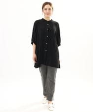 OLEFA35089 eur3(エウルキューブ) 【大きいサイズ】ポーラ2WAYブラウス ブラック(94)